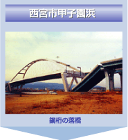 鋼桁の落橋